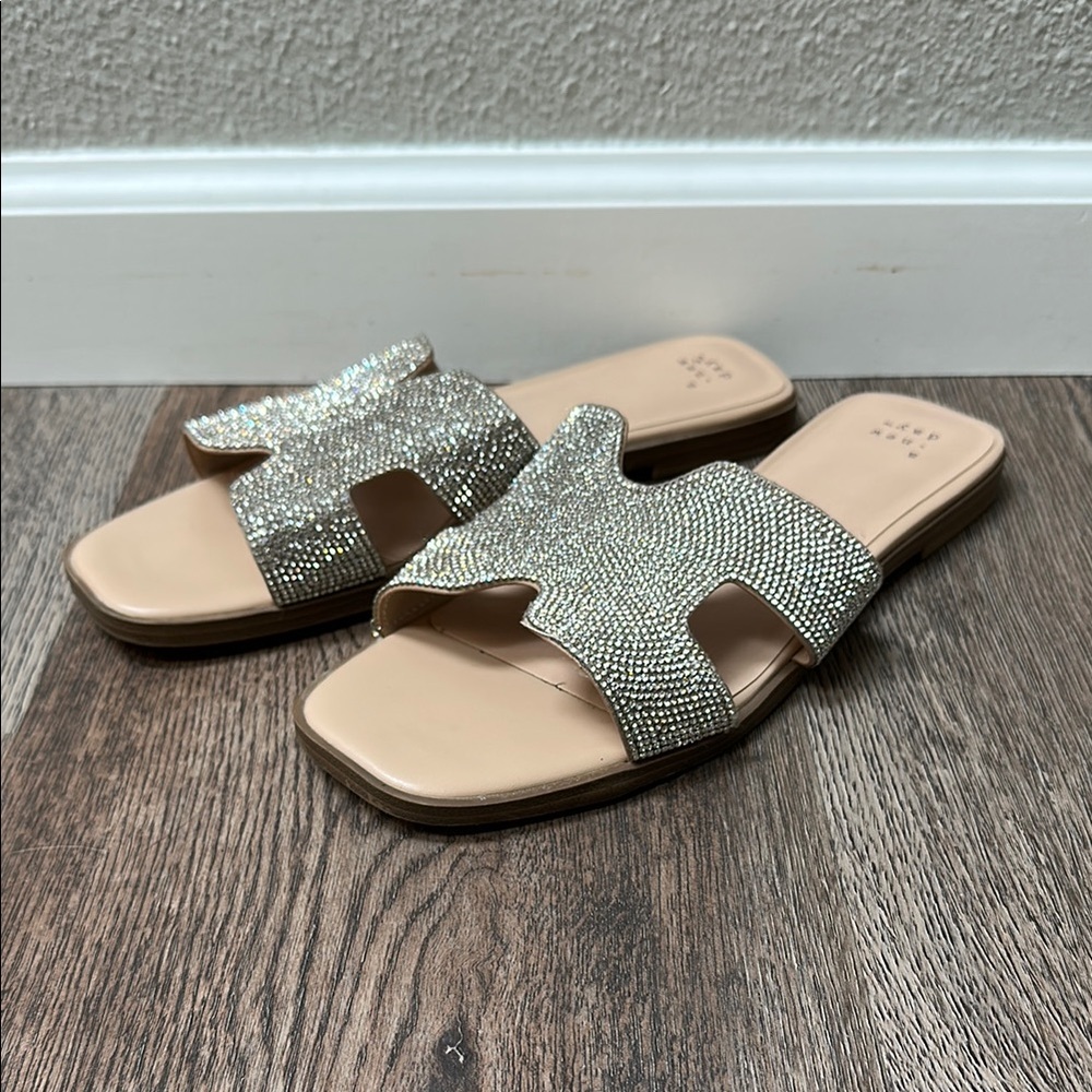 Jeweled Women's Slide Sandals